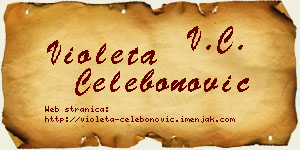 Violeta Čelebonović vizit kartica